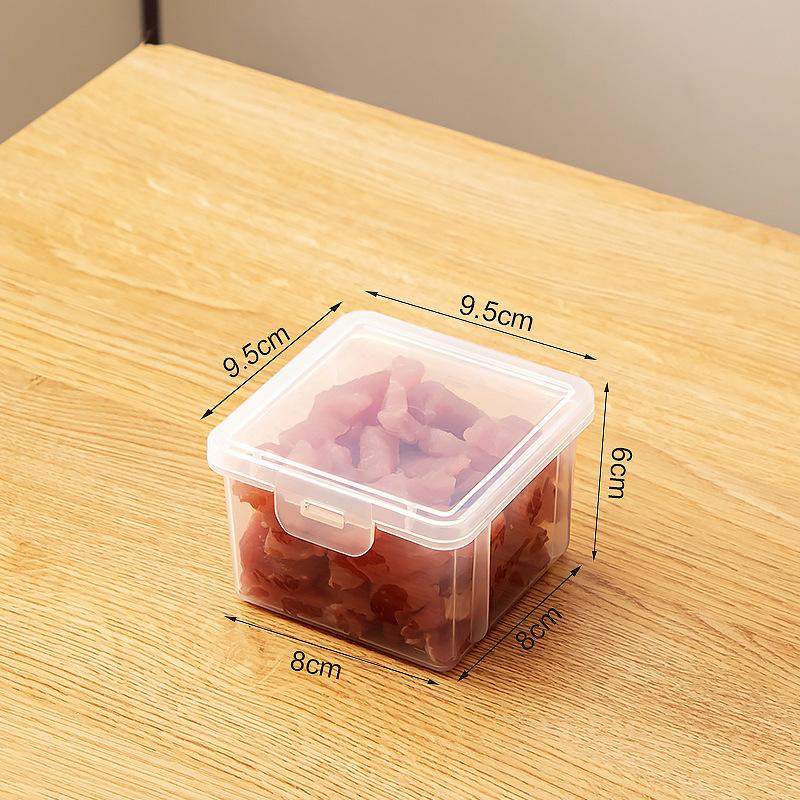 Ящик для хранения в холодильнике с крышкой, прозрачный пищевой контейнер для замораживания мяса, большой емкости, многофункциональный контейнер для хранения овощей и фруктов #1 прозрачный