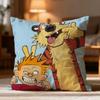 Hot CCalvin and Hobbeses Cushion Cover Soft Washable Pillow Case Multi-Scene for Couch Bed Travel Office Use