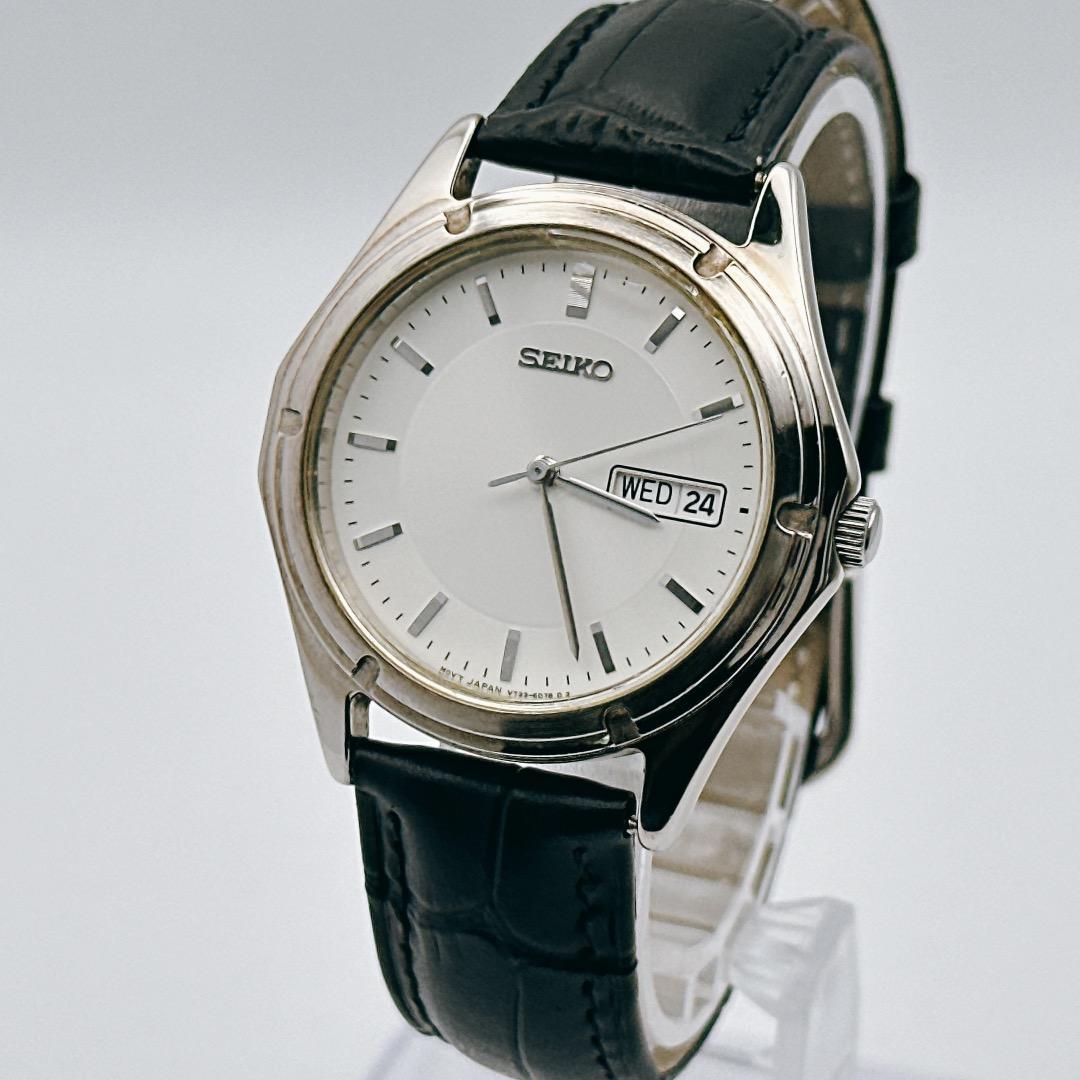 [Эксплуатация/Батарея/Замена ремешка] Мужские часы SEIKO День-Дата Серебристые