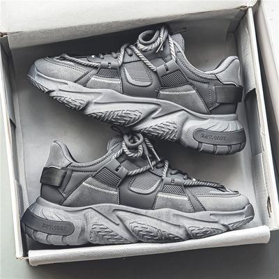 Autumn Men's Shoes 2025 New Thick-soled Heightening Dad Sports Shoes Men's Korean Version Trendy Casual Running Trendy Shoes Summer