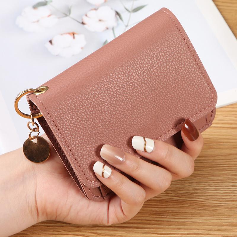 Ladies Wallet Compact Coin Purse Multifunctional Wallet Soft Korean Wallet For Daily Use Pocket Travel