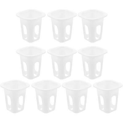 Cabilock 50 Pcs Orchid Pots with Holes 50 Hydroponic Grow Baskets, Indoor Outdoor Plants Starter for Garden Supplies, Breathable Slotted Orchids