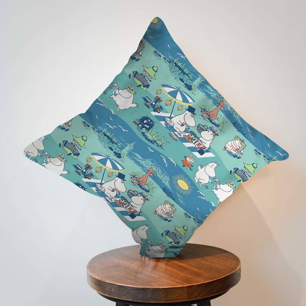 Cartoon M-Moomin Pillow Cover Design cushion Cover decor Holiday Decorati