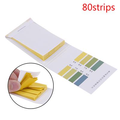 80Strips Meters Indikator Ph-värde 5,5-9,0 Alkaline Acid Lakmustestpapper