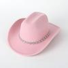 European and American popular small flower sequins women's western cowboy top hat outdoor jazz hat