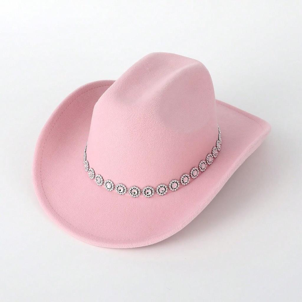 European and American popular small flower sequins women's western cowboy top hat outdoor jazz hat