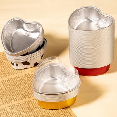 Mini tortų puodeliai Aliuminio folijos keksiukų įvyniojamieji popierėliai Kepimo puodeliai Dėklai Muffinų dėžutės Nelipnūs pudingo desertų puodeliai Virtuvės įrankiai