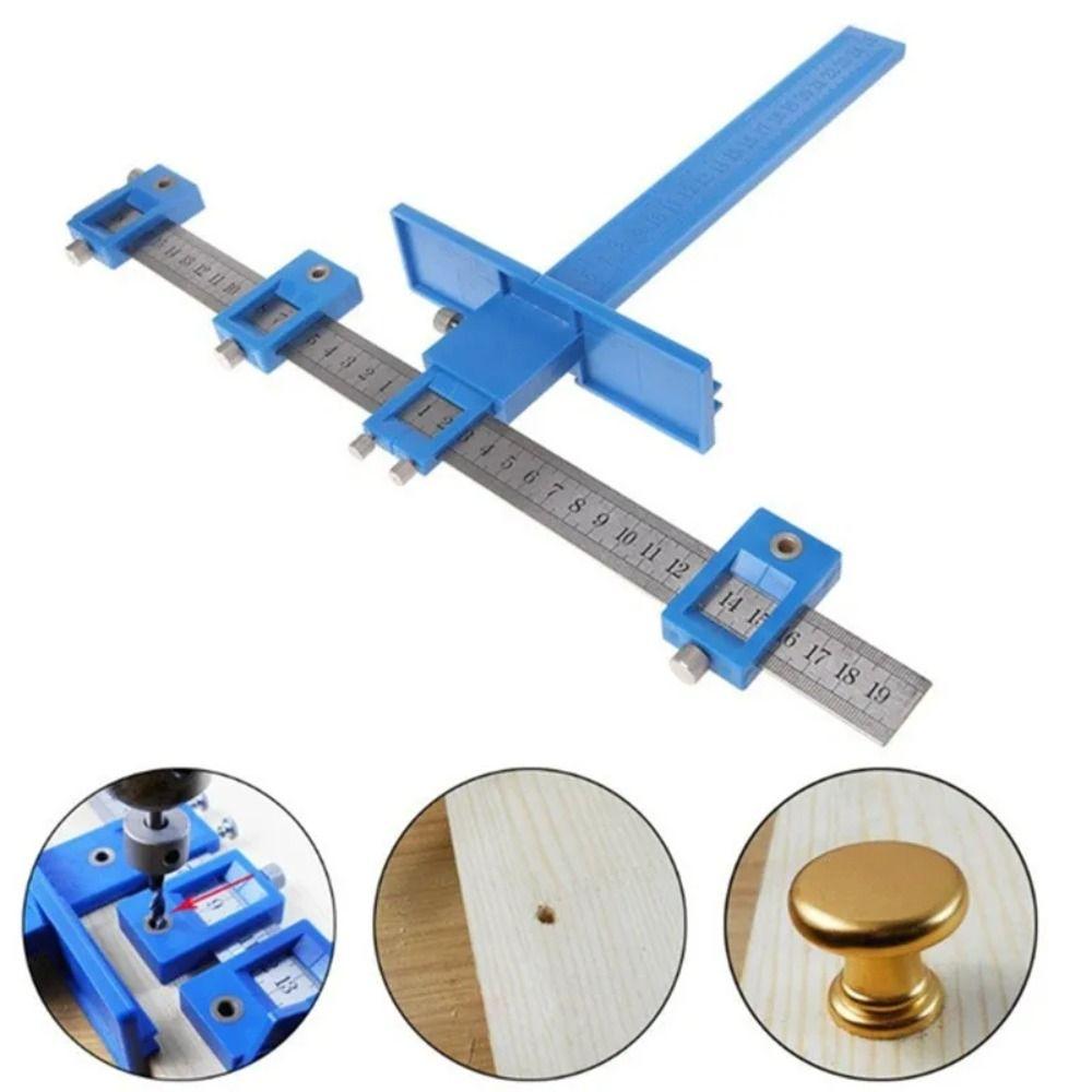 Corrosion Resistant Punch Locator High Strength Hole Punch Jig Woodworking Drill Guide  Cabinet