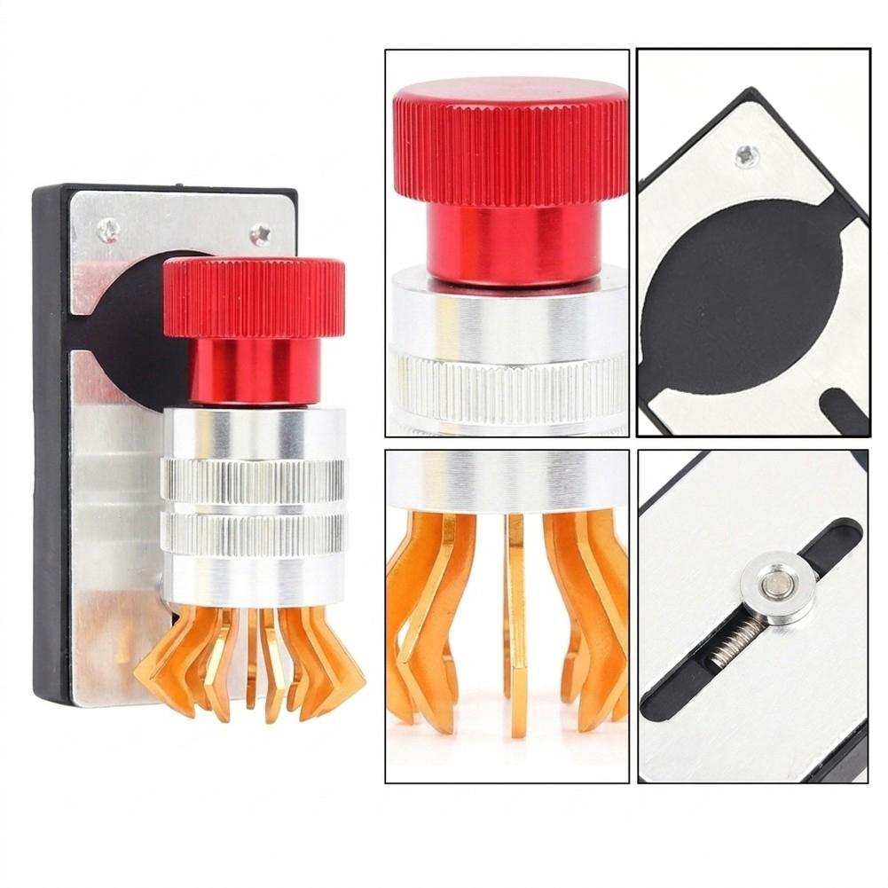 Remover Tool for Watch Faces with Adjustable Retractable Jaw 12 Mm To 35 Mm Non Slip Handle Metal Plastic Build