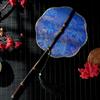 Ancient Style Chinese Bamboo Waist Fan Rotatable Group Fan Long Handle Fan  Performance Props