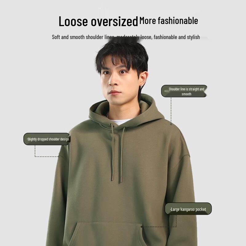 JEEP SPIRIT Men's 2025 Autumn Hooded Sweatshirt