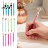 Flowing Glitter Writing Tool 5PCS Metal Diamond Ballpoint Pens, with Sparkling Rhinestone Decor, Professional Stationery Smooth Press Mechanism