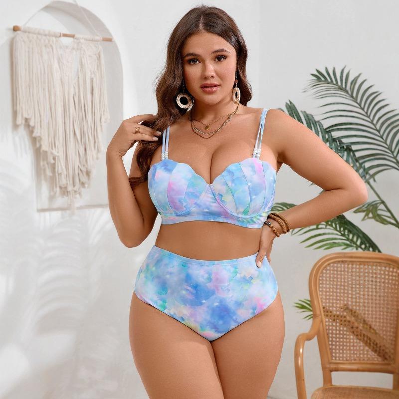 Bikinis für Damen in Übergröße mit hoher Taille, Damen-Bademode & Bekleidung