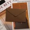 Retro Linen Texture Love Letter Set: Western Style Triangular Envelopes with Specialty Storage
