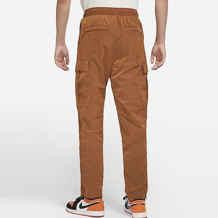 Jordan Pure Color Splicing Woven Pants Men Bottoms Brown DH3291-245