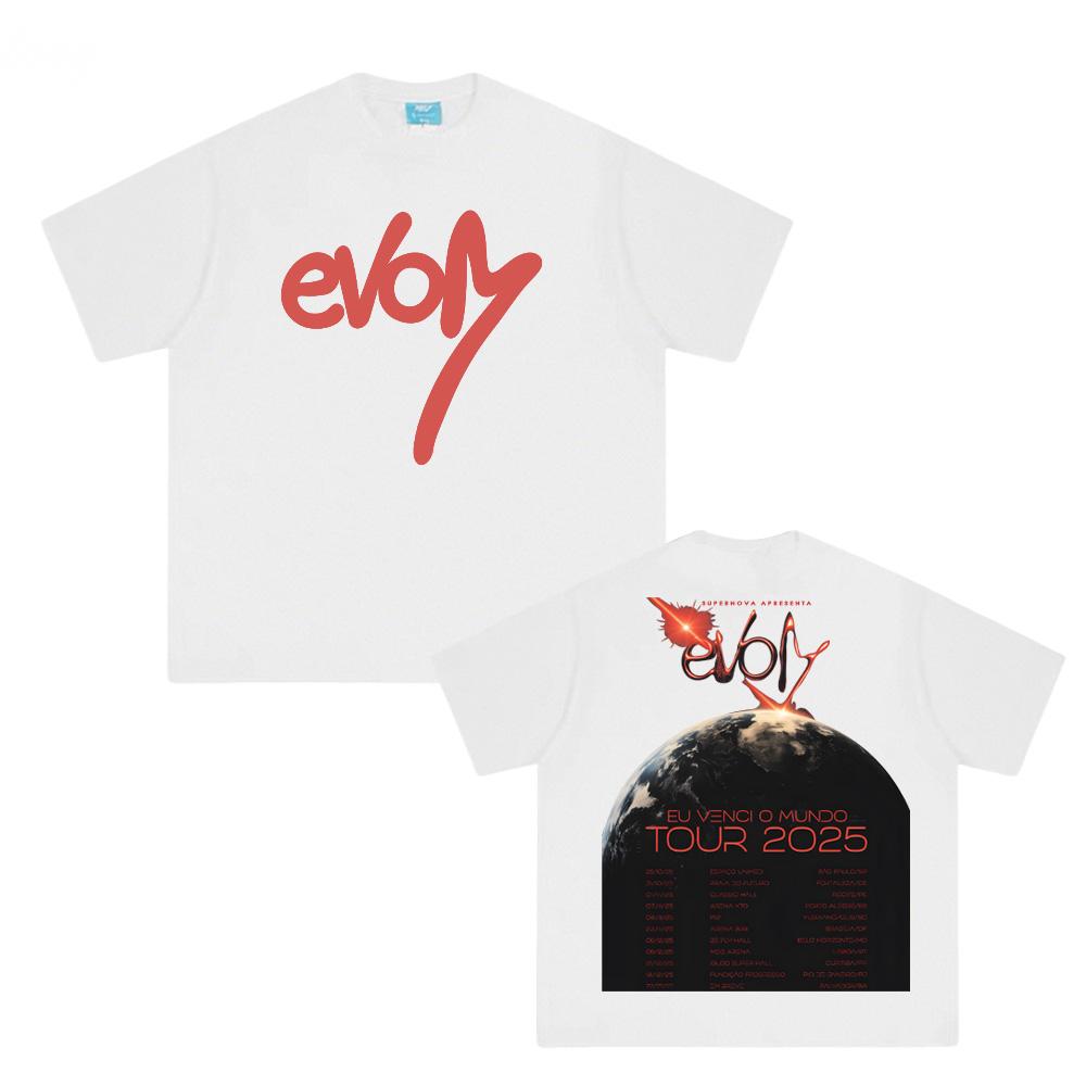 Veigh-Eu Venci O Mundo Tour 2025NEW TEE Summer High Quality Female/Male Graphic Printing T-shirt Round Neck Tops XXL