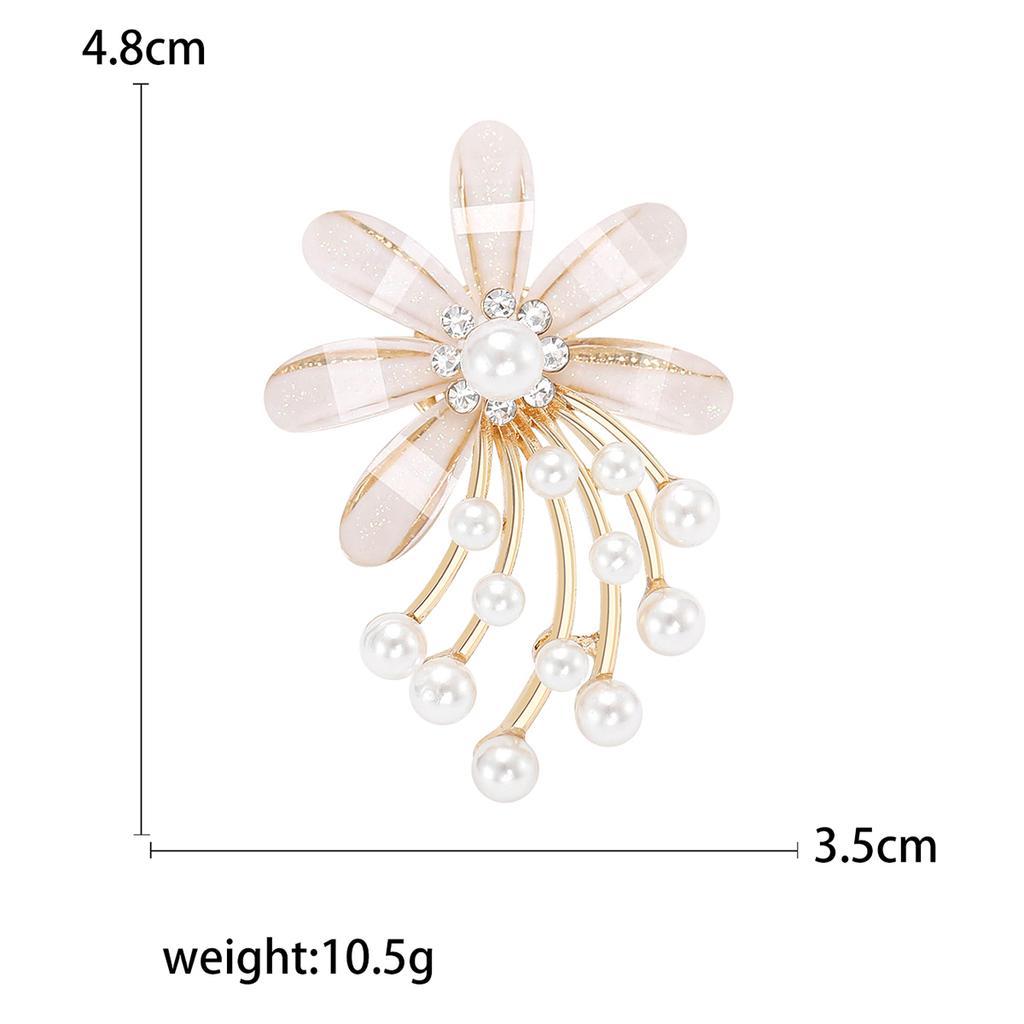 Luxus Strassblumen Broschen für Damen Unisex Harz Pflanzen Pins Event Party Geschenke Rucksack Dekoration Kleidung Accessoires