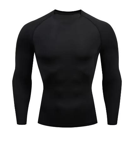 Men's Compression Running T-Shirt Fitness Tight 3D Long Sleeve Sports Shirt Training Jogging Top Sportswear T-Shirt