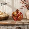 Autumn Housewarming Gifts Carved Ornament Pumpkin Vintage Decor Thanksgiving Wooden Striped Hollow Farmhouse Fall Room Accessories for Home