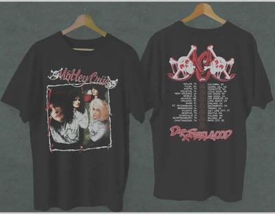 Vintage Graphic 1989 Motley Crue Dr Feelgood Tour Concert Rock Band Heavy Metal T-Shirt
