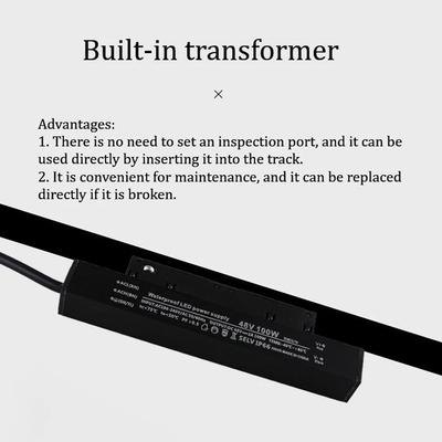 Black Single Output Power Supply Transformer Magnetic Superior AC220V To DC48V Driver 100W IP66 Lamp High 200W For Track Light