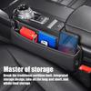 PU Leather Car Seat Crevice Storage Box Car Seat Side Pocket Auto Console Slit Gap Filler Organizers Storage Holder Car Interior