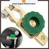 Universal Brass Car Battery Disconnect Switch Quick Release/Cut-off Isolator with Knob Anti-Leakage Battery Terminal for 12V/24V