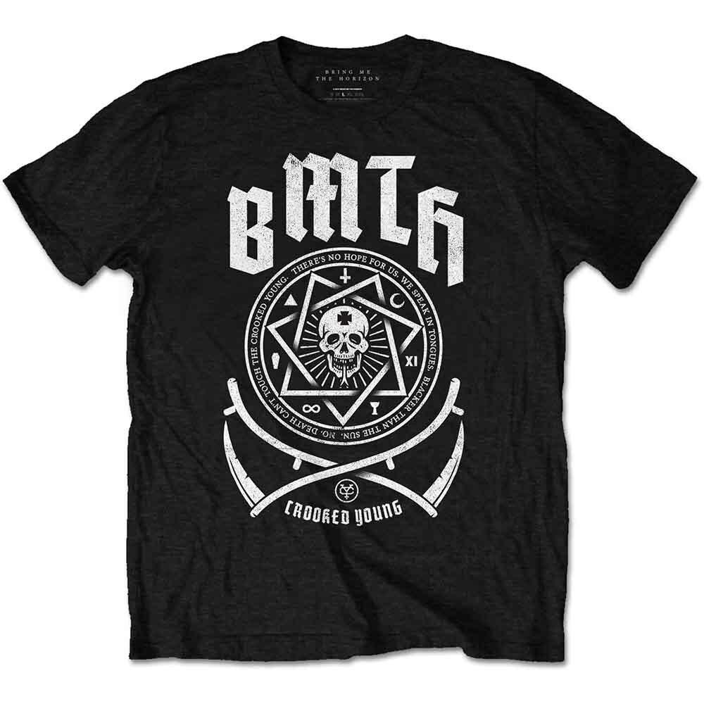 Bring Me The Horizon Crooked T-Shirt Black New Unisex T-Shirt L