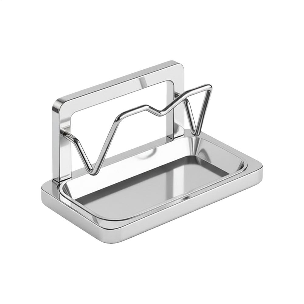 

Pot Lid Rack Vertical Stainless Spoon Spatula Display Pan Lid Holder with Removable Drip Tray for Kitchen Home Pantry Counter