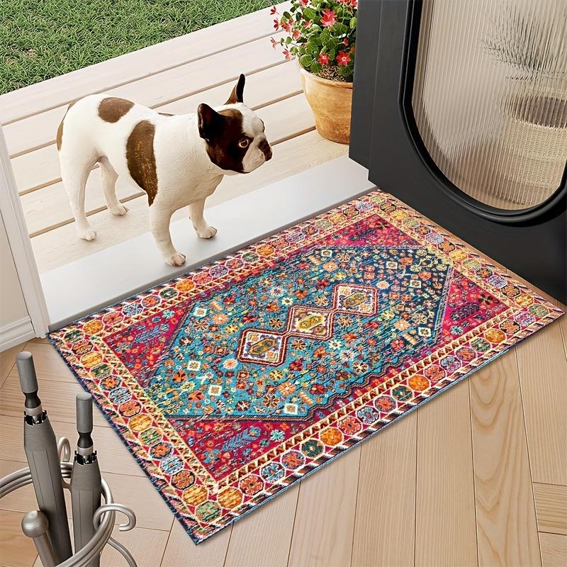 

Super Soft Persian Pattern Carpet - Non-Slip, Machine Washable, Suitable for Living Room and Bedroom Decoration, Thickness 1030 g/m² 80*120cm-31.5*47.24Inch