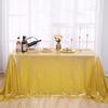 Sequined Florals Designs Tablecloth Polyester Materials Spill Proof for Kitchen Party Decoration