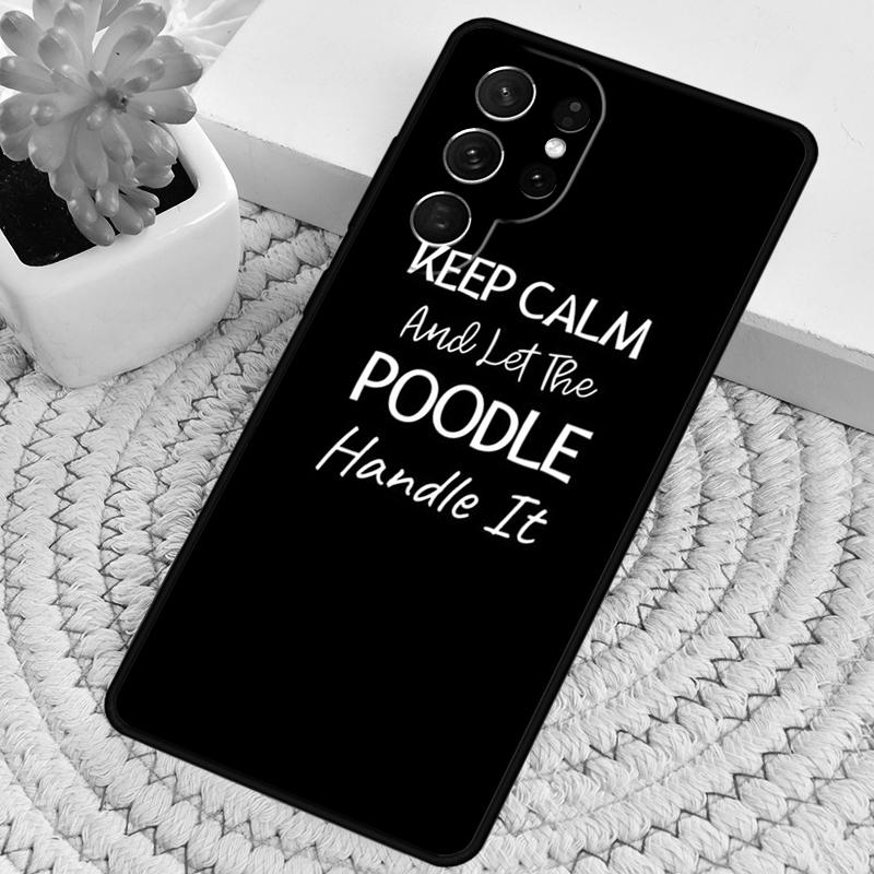 

Peace love Poodle Silicone Phone Case For Samsung Galaxy note 10 pro S26 S25 S24 S23 S22 S21 Plus S25Ultra Capa Cover Galaxy S21 FE 5G