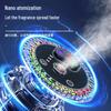 Starry Sky Automatic Car Aroma Diffuser: 3-Color Deodorizing Spray with Ambient Roof Lighting.