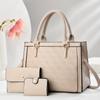 New High Appearance Level Fashion Pressure Flower Bag Three-piece Set Large Capacity Simple All-in-one Shoulder Bag Trend Bag