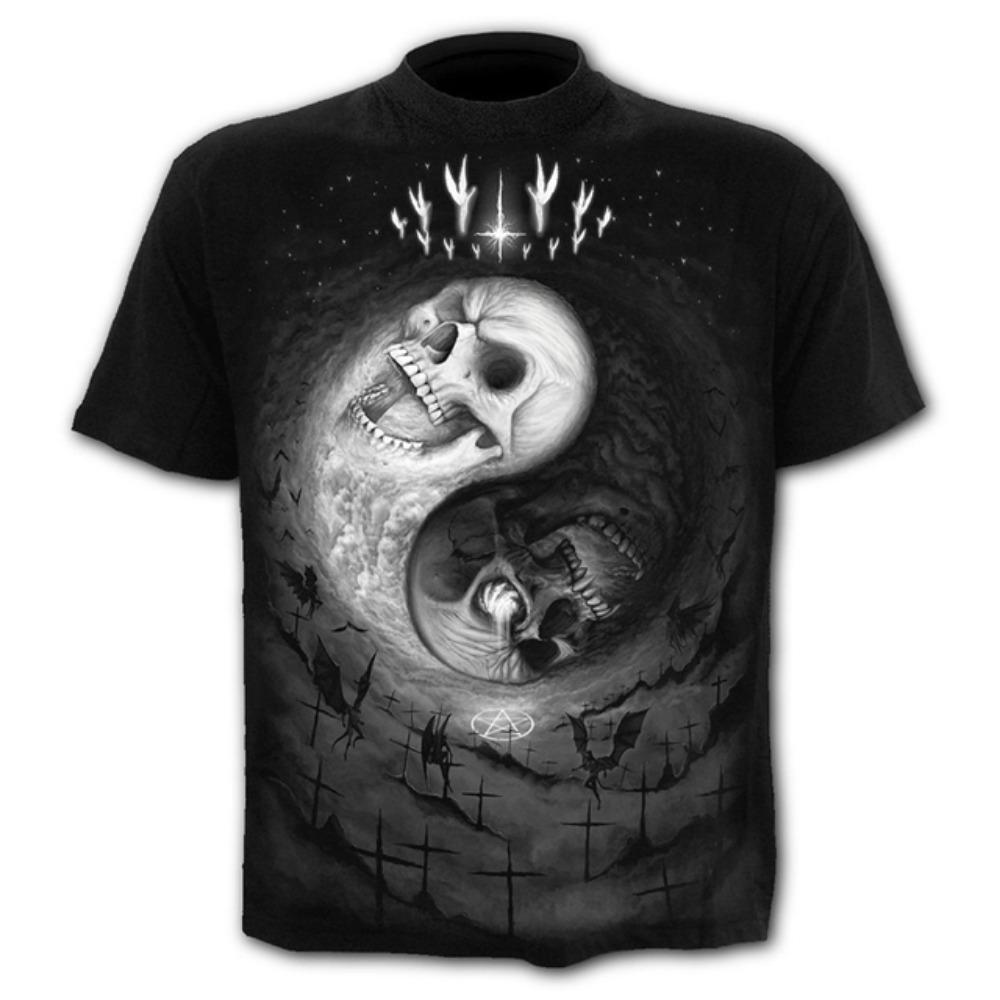 

Мужские футболки со страшным черепом, футболки в стиле панк с 3D-принтом, новые забавные футболки с круглым вырезом, летние модные топы, одежда для мальчиков, уличная одежда больших размеров 4XL