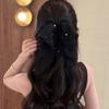 Black  Elegant Hair Clip Women Ponytail Clip Headdress Temperament Hair Claw Headwear Hair Accessories