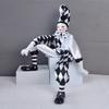 Porcelain Clown Doll Harlequin 15inch Vintage Collections Toy Dolls Figurine Model