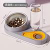 Automatic Non Overturn Stainless Steel Cat Food And Water Feeding Bowl For Pet Cats