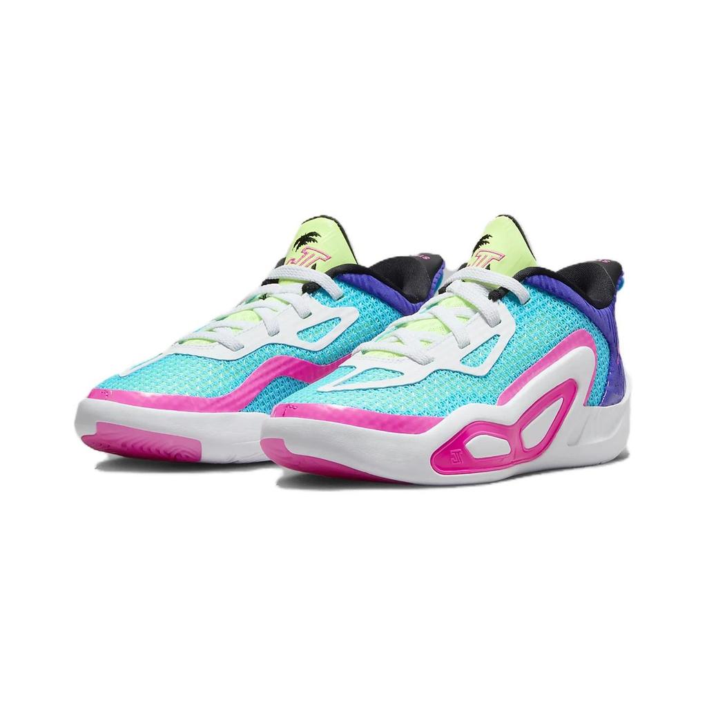 Air Jordan Tatum 1 PS Wave Runner Kids Sneakers Blue Lagoon-Pulse Pink-Blast FV0173-400