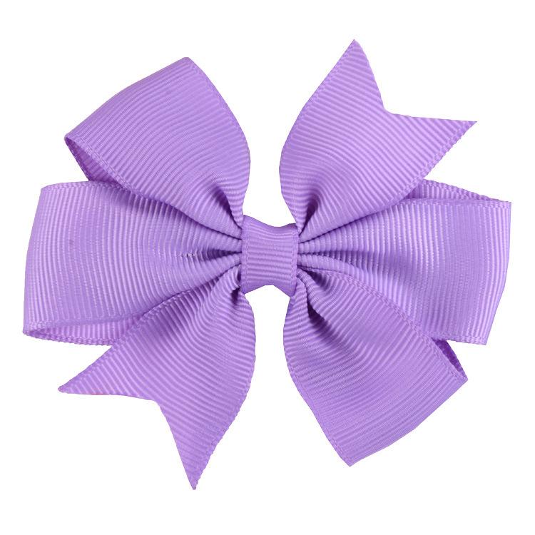 8x8cm 1PC Solid Color Grosgrain Ribbon Bows Clips Hairpin Girl's Hair Bowties Boutique Hair Clip Headwear Kids Hair Accessories
