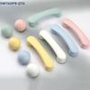 Macaron Colorful Round Drawer Knobs And Pulls Children's Furniture Handles Nordic Style Ceramic Children Room Cabinet Handles