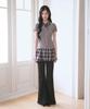 The Green Lab Girlish Check Layered Dress [Melange Gray]