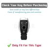 Soft Tpu Leather Remote Key Cover For Mercedes Benz A/B/G/R Class Gla Glk Fit For W176 W204 W251 W463 Key Ring Keychain Set