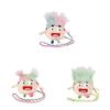 Plush Cute Hairy Doll Crossbody Bag With Zipper Closure For Daily Use