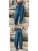 Women's Solid Color Casual Pants with Pockets and Elastic Waist