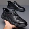 Fashion Autumn Casual Men Shoes Korean Lace Up Men's Casual Sneakers Flat Business Outdoor Running Shoes for Man Driving Work Shoe