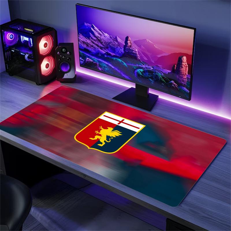 Genoa CFC Print Cushion Non-slip Laptop Tablet Big Mousepad XXL Mat Mini PC Playmat With Lock edge