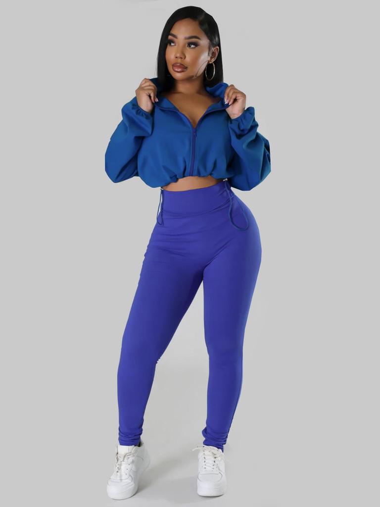 TW502 Women's European-American Autumn/Winter Fashion Sports Hoodie & Pants Set