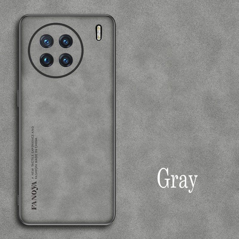 Luxury Sheepskin Leather Shockproof Silicone Case For Vivo X90 X90S X80 X70 X60 X60T X50 X30 Pro Plus Lite Phone Case Cover