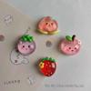 Strawberry Resin Fruit Ornaments: DIY Phone Case, Hair Clip, and Decorative Stickers